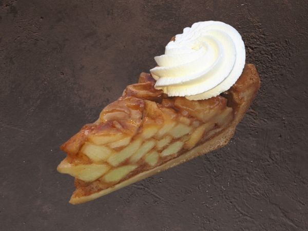 appelpunt met slagroom